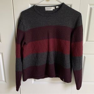 Calvin Klein striped wool sweater